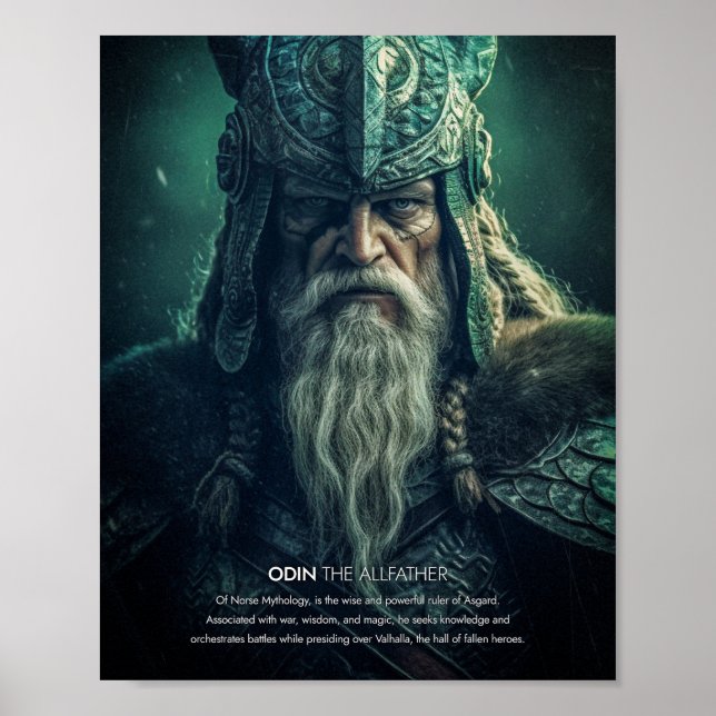 Odin der Allvater Poster (Vorne)