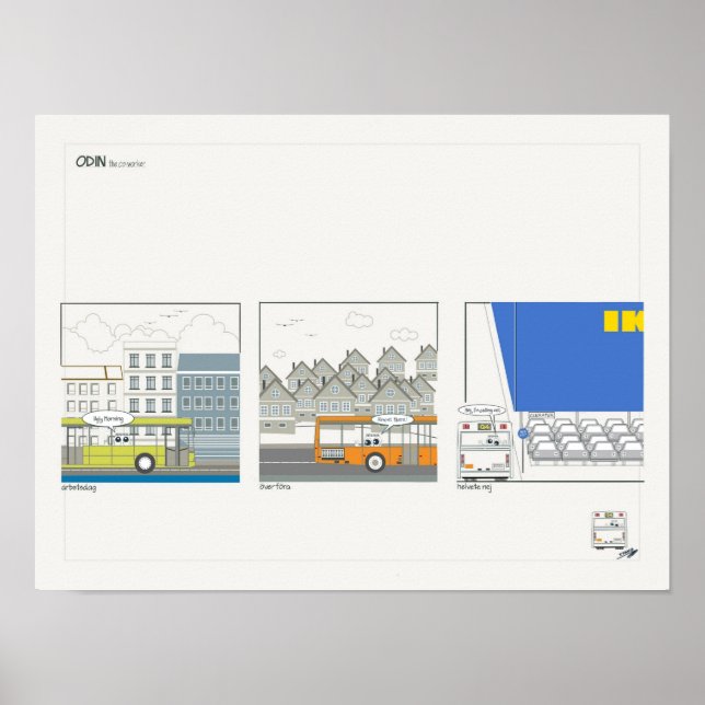 ODIN, der Mitarbeiter, ich rufe aus. Poster (Vorne)