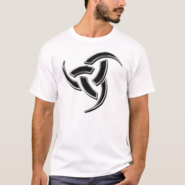 Odin dreifaches Hornchrom T-Shirt (Vorderseite)