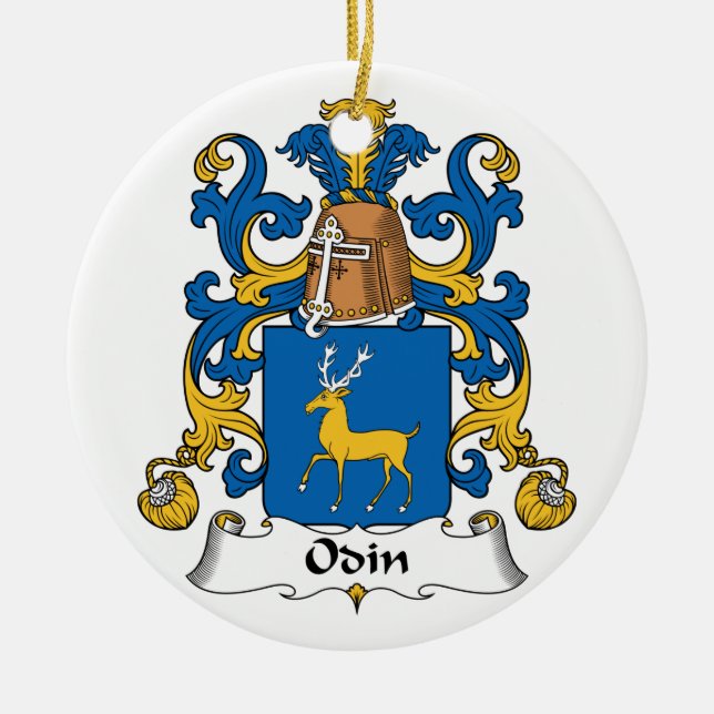 Odin Familienwappen Keramikornament (Vorne)
