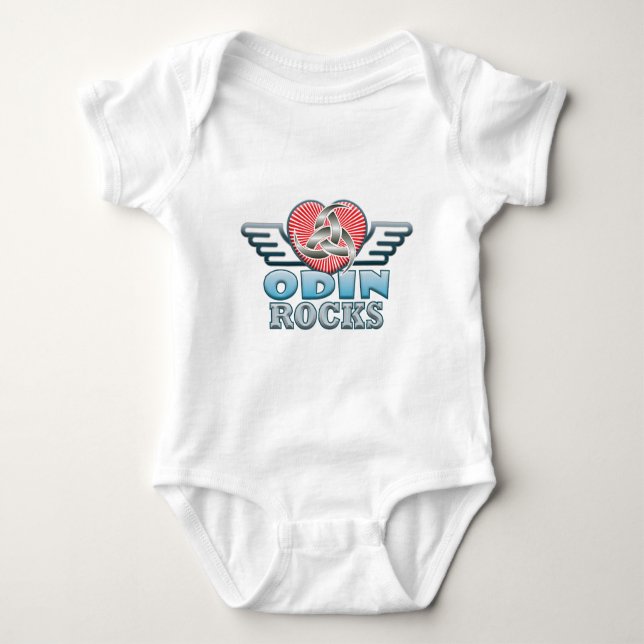 Odin Felsen Baby Strampler (Vorderseite)