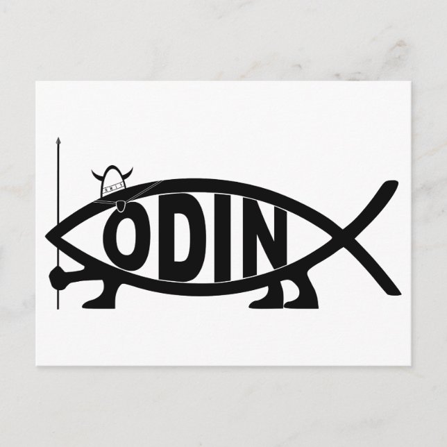 Odin Fish Postkarte (Vorderseite)