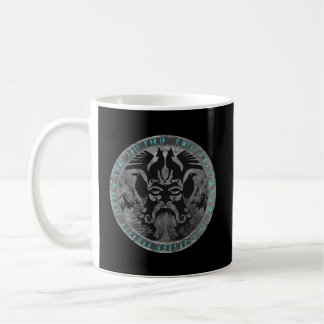 Odin mit Fenrir Huginn und Muninn Norse Runes Dis Kaffeetasse