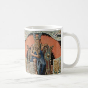 Odin mit Huginn und Muninn Tasse