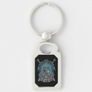 Odin mit Raben und Schwertern Viking Mythology blu Schlüsselanhänger