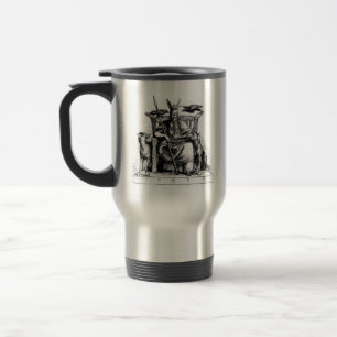 Odin Raben auf seinem Steinthron Wikinger-Mytholog Reisebecher