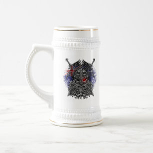 Odin-Raben-Schwerter Wikinger-Mythologie Australie Bierglas