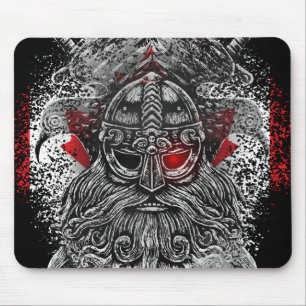 Odin-Raben-Schwerter Wikinger-Mythologie Kanada-Fl Mousepad