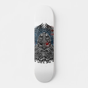 Odin Raben und Schwerter Wikinger-Mythologie Skateboard