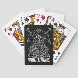 Odin Raben Wikinger-Mythologie Walhalla wartet Spielkarten