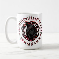 Odin Ravens Huginn Muninn VEGVISIR