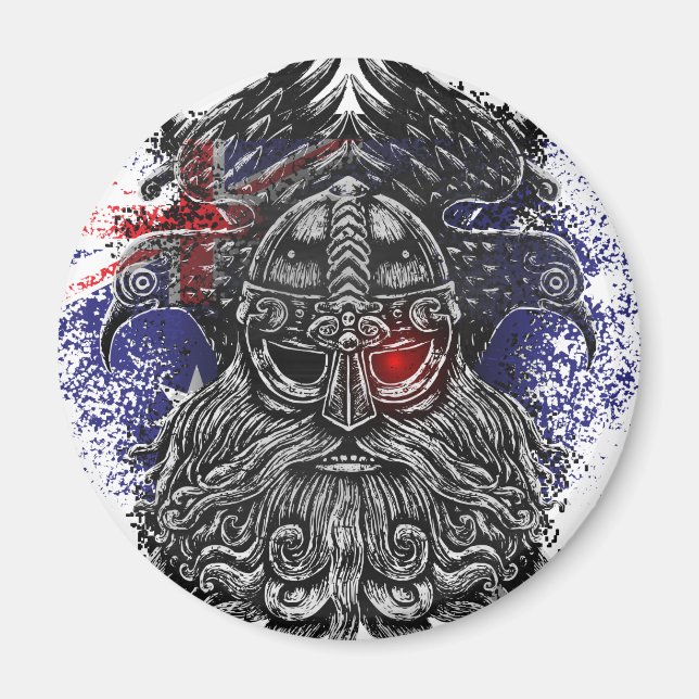 Odin ravens Schwerter Viking Mythology Australien  Magnet (Vorne)