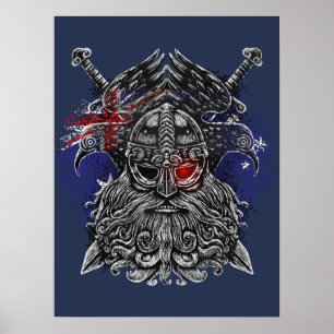 Odin ravens Schwerter Viking Mythology Australien  Poster
