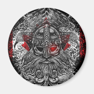 Odin ravens Schwerter Viking Mythology Kanada Flag Magnet