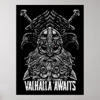 Odin ravens Viking Mythology Valhalla erwartet