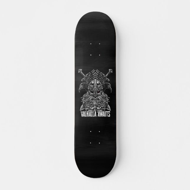 Odin ravens Viking Mythology Valhalla erwartet Skateboard (Vorne)