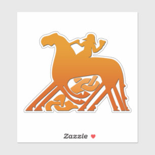 Odin Reiten auf Sleipner Viking Mythologie Aufkleber