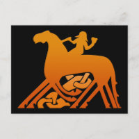 Odin Riding on Sleipnir Viking Mythology