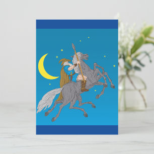 Odin Riding Sleipnir Norse Mythology Viking God Einladung