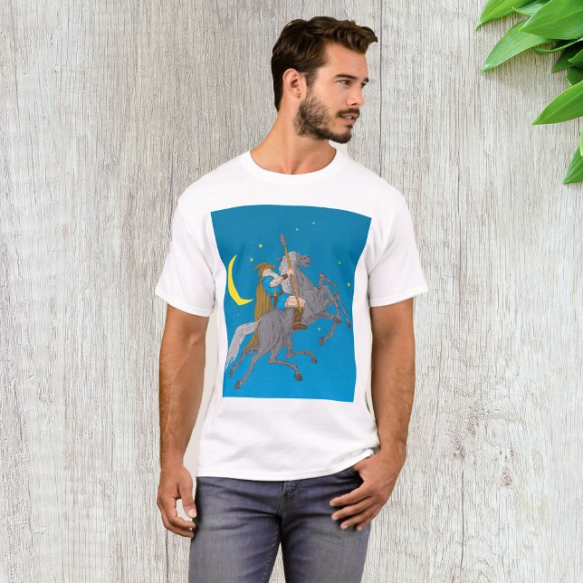 Odin Riding Sleipnir Norse Mythology Viking God T-Shirt (Von Creator hochgeladen)