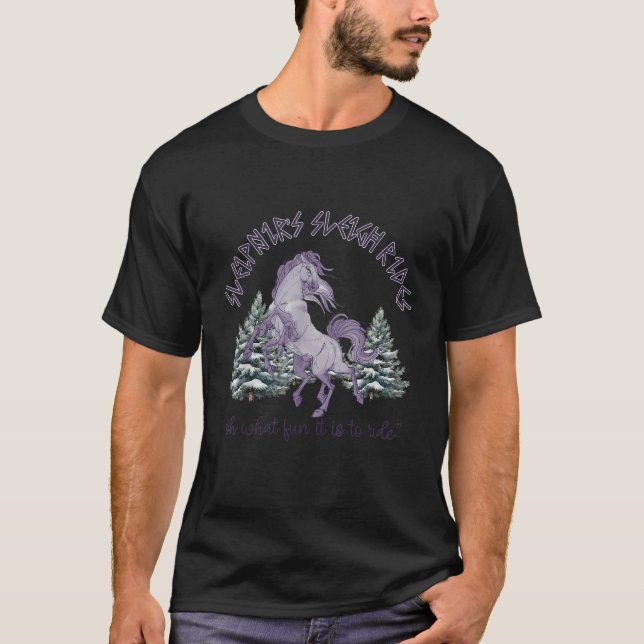 Odin Sleipnir Horse norse nordic Viking Christmas  T-Shirt (Vorderseite)