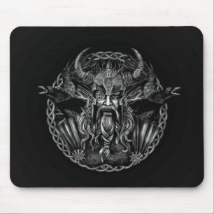 Odin und seins ravens Huginn und Muninn Mousepad