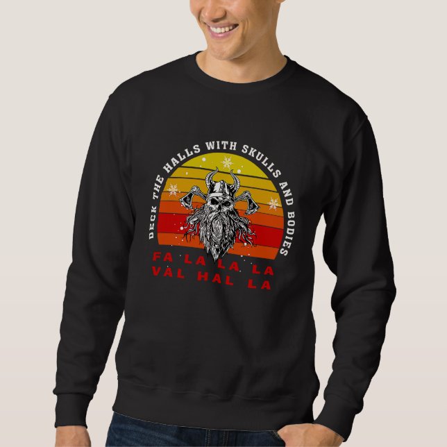 Odin Walhalla Thor Wikinger  für Männer  Nordische Sweatshirt (Vorderseite)
