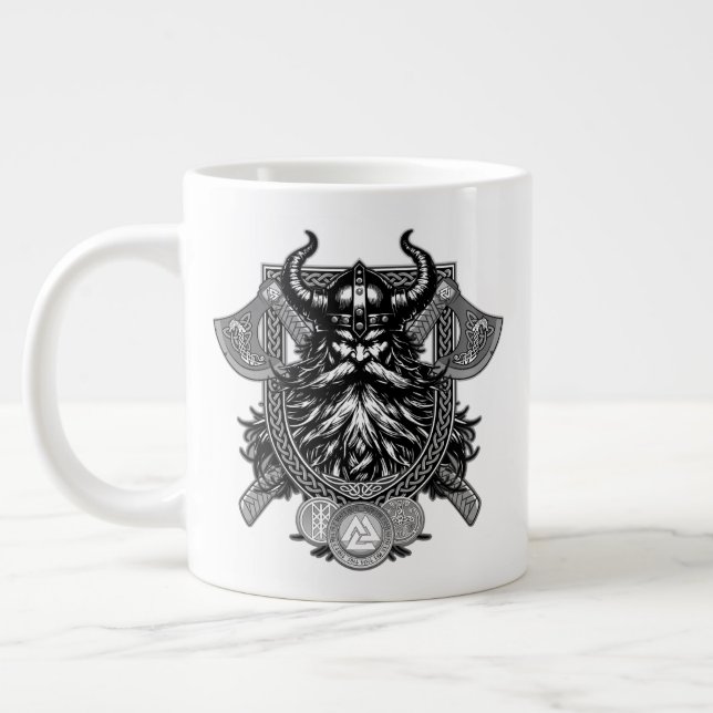 Odin Wikinger Krieger Jumbo-Tasse (Links)