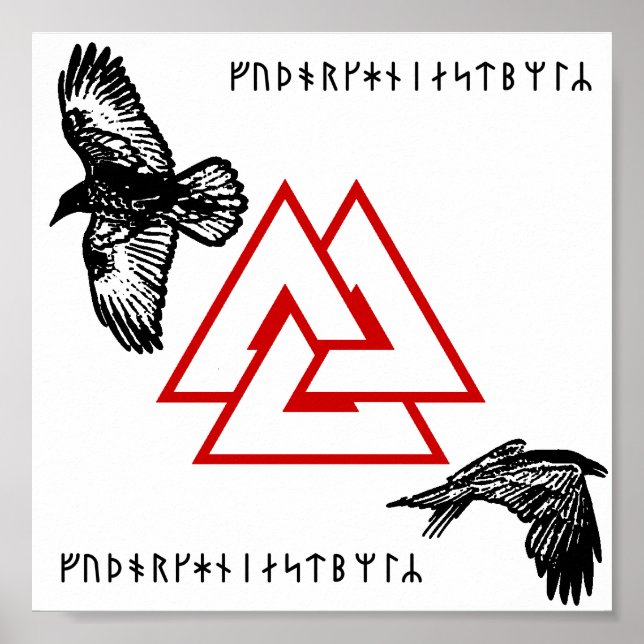 Óðinn Raven Poster (Vorne)