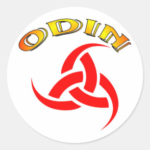 Odin's Horn Runder Aufkleber