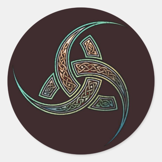 Odins Hornkleber Runder Aufkleber (Vorderseite)