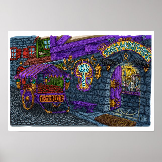 Odin's Rune Shop - Poster (Vorne)