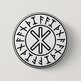 Odins Schutz No.2 (Schwarzes) Button