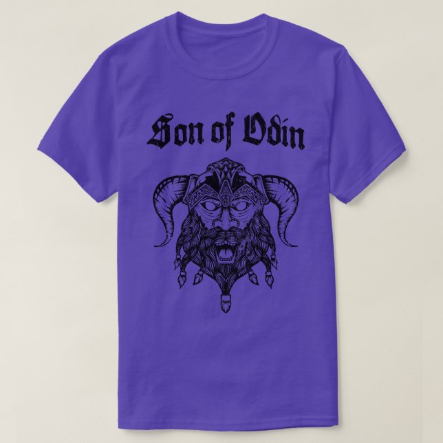 Odins Son Viking Warrior Nordmann Bart T-Shirt (Design vorne)