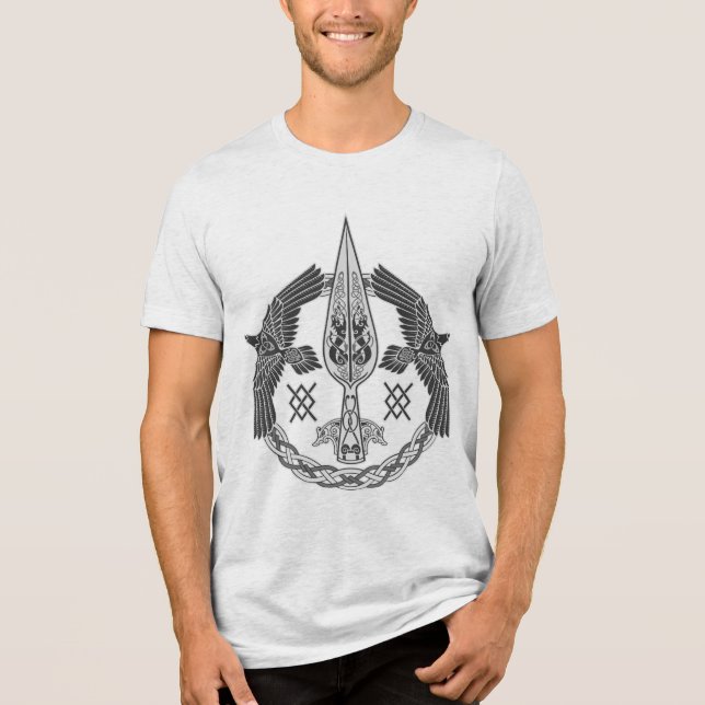 Odins Spear Tri-Blend Shirt (Vorderseite)