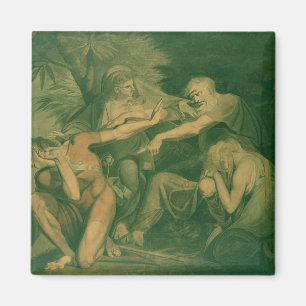 Ödipus, der seinen Sohn Polynices verflucht - "zu Magnet