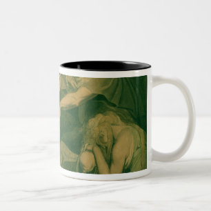 Ödipus, der seinen Sohn Polynices verflucht - "zu Zweifarbige Tasse