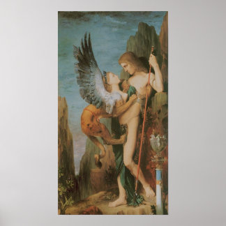 Ödipus und das Sphinx-Poster Poster