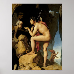 Ödipus und die Sphinx, 1808 Poster
