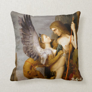 Ödipus und die Sphinx durch Gustave Moreau Kissen