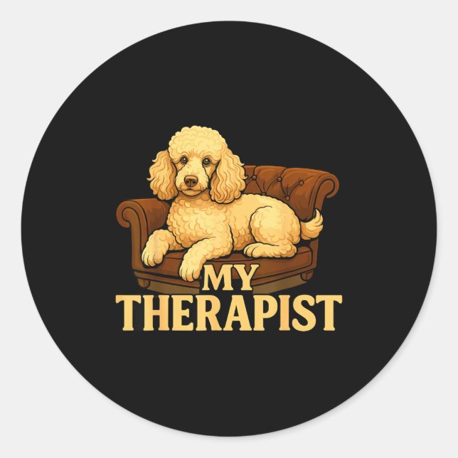 Odle Dog Clothes For Humans, My Therast Odle  Runder Aufkleber (Vorderseite)