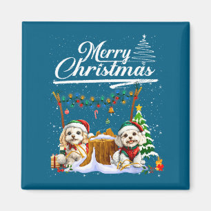 Odle Weihnachtsbaum Lichter Dekorationen Hunde Lie Magnet