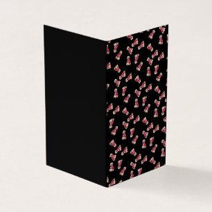 Odles of Poodles (rosa auf schwarz)