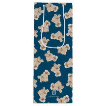 Odles of Poodles (weiß auf blau) Personalisiert