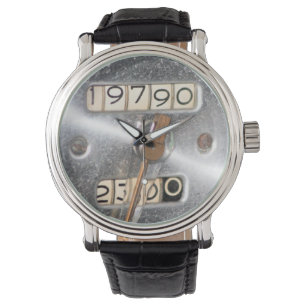 Odometer der Vergangenheit Armbanduhr
