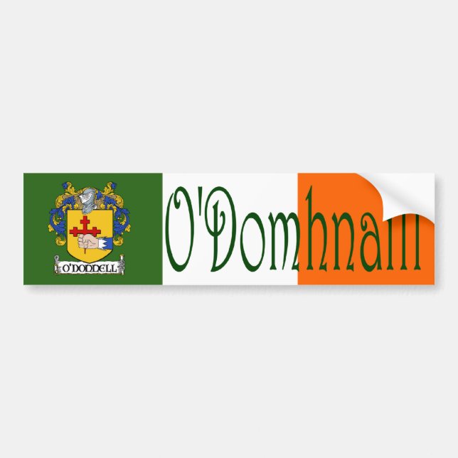 O'Donnell Clan Irish/English Autoaufkleber (Vorne)