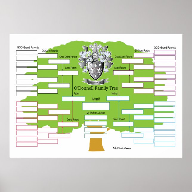 O'Donnell Family Tree Poster (Vorne)