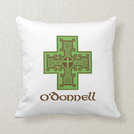 O'Donnell-Logo-Grün und Brown Kissen