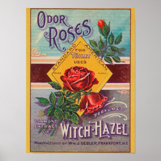 Odor Rose Hexenhazel LabelFrankfort, NY Poster (Vorne)