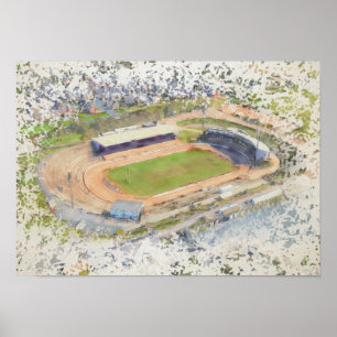 Odsal-Stadion, Bradford Aerial Art Poster